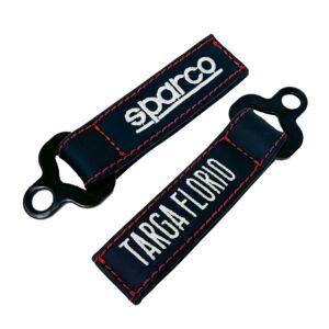 Sparco - LEREN SLEUTELHANGER TARGA FLORIO Zwart