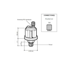 VDO Druksensor 0-5 Bar – M10 x 1