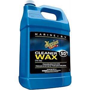 Meguiars - M5001 Marine RV Cleaner Wax One Step vloeibare was, 3,78 l