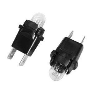 VDO meterlamphouder en lampje 12 volt (set van twee)