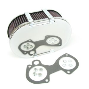 AFB301 Chroom DHLA/DCOE luchtfilter 63mm