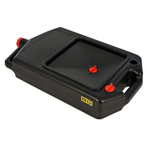 B-G Racing - FLUID DRAIN TANK/PAN WITH HANDLE - 10 LITRE - BLACK