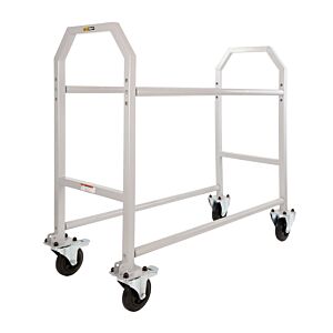 BG - Racing - WHEEL & TYRE TROLLEY 1500mm - GREY POWDER COATED - ALUMINIUM WHEELS