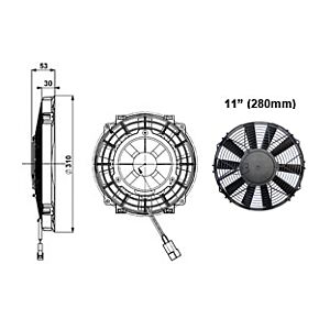 fan 11" (280mm) SLIMLINE FAN