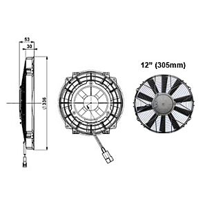 FAN 12" (305mm) SLIMLINE FAN