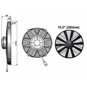 FAN 15.2" (385mm) HIGH POWER FAN