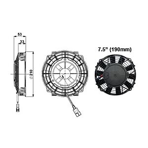 FAN 7.5" (190mm) SLIMLINE FAN