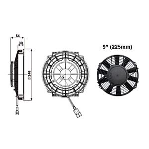 FAN 9" (225mm) HIGH POWER FAN