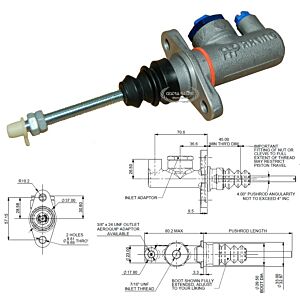 MASTER CYLINDER AP (Ø 17,8 MM - ROD 160 MM - 5/16)