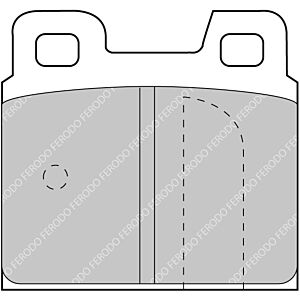 Ferodo - Brake pad set - FCP93H - DS2500