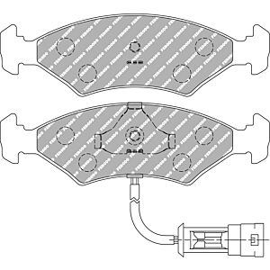 Ferodo - Brake pad set - FDS212 - Street use