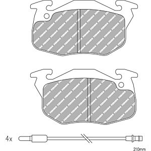 Ferodo - Brake pad set - FDS729 - Street use