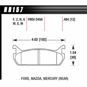 HAWK HP Plus Mazda Rear