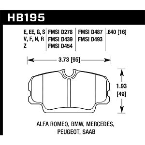 Hawk HT-10 BMW E30 Voor