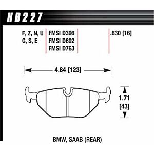 Hawk HT-10 BMW Compact  Rear