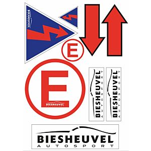 Sticker set Hoofdstroom + blusser sticker set Biesheuvel