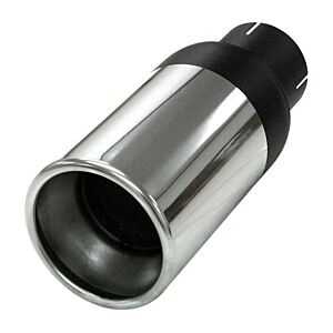 Simons - Tailpipe round 114mm - ø76 sleeve - Stainless steel