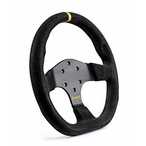 Sabelt - 3 Spoke Black Suede GT Flat SW-733