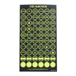 Cartek UV Sticker Sheet For Wireless Control System