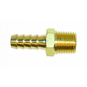 BRASS STRAIGHT FUEL UNION 1/4th NPT redtop