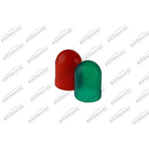 VDO Gekleurde Lamphuls Voor T10 Lamp - Set 2x Rood - 2x Groen