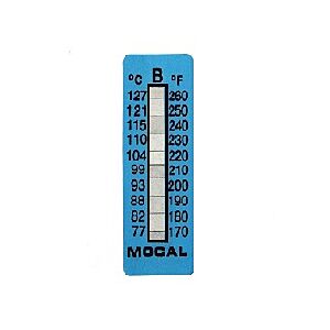 Mocal temperatuurstrip 77-127 graden Celcius