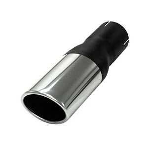 Simons - Uitlaatpijp ovaal 70 mm/90 mm - ø63.5 mm huls - RVS