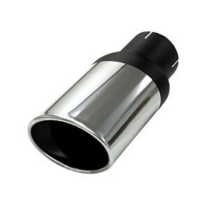 Simons - Tailpipe oval 90mm/120mm - ø76mm sleeve - Stainless steel
