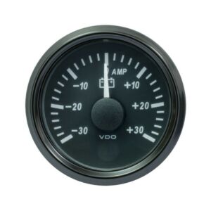 VDO SingleViu Ampèremeter 30A Zwart 52mm