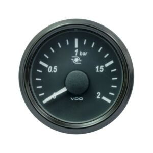 VDO SingleViu Turbodruk 2Bar Zwart 52mm