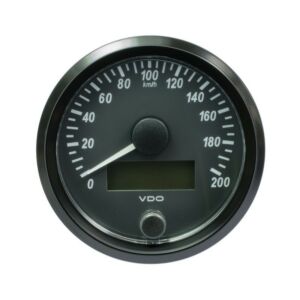 VDO SingleViu Snelheidsmeter 200 Km/h Zwart 80mm