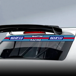 Image of Sparco Martini Racing Rear Sun Visor Strip