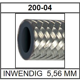 Image of Goodridge 200 HOSE  -04 BRAIDED NITRILE