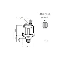 Image of VDO Druksensor 0-5 Bar u2013 1/8-27 NPTF