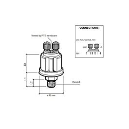 Image of VDO Druksensor 0-10 Bar - M10 x 1
