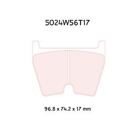 Image of 5024W56T17RC6 1 set=8 pads 17mm dik