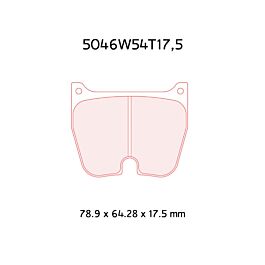 Image of 5046W54T175RC8R 1 set=8 pads 17mm dik