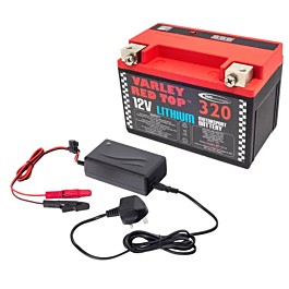 Image of Varley Red Top Lithium RT320 Battery With 2 Amp Charger