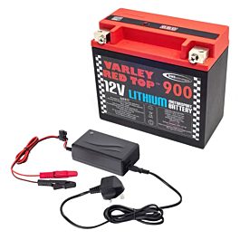 Image of  12V 18Ah Varley Red Top Lithium RT900 + 6A Li EU Charger
