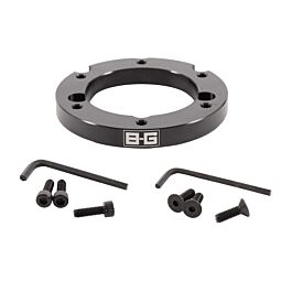 Image of B-G Racing - STEERING WHEEL 15mm ECCENTRIC SPACER 6x70 PCD - 10mm OFFSET (with screws)