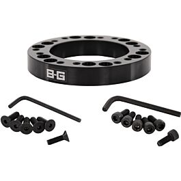 Image of B-G Racing - STEERING WHEEL 12.5mm SPACER-ADAPTOR 6x70 / 6x74 PCD (with screws)