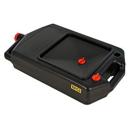 Image of B-G Racing - FLUID DRAIN TANK/PAN WITH HANDLE - 10 LITRE - BLACK
