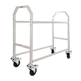 Image of BG - Racing - WHEEL & TYRE TROLLEY 1500mm - GREY POWDER COATED - ALUMINIUM WHEELS
