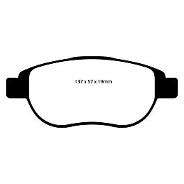 Image of Biesheuvel - EBC Yellowstuff DP41375 FRONT