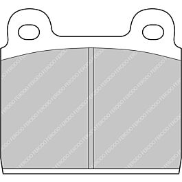 Image of Ferodo - Brake pad set - FCP11W - DS1.11