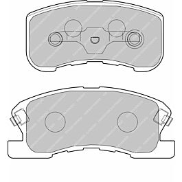 Image of Ferodo - Brake pad set - FCP1501R - DS3000