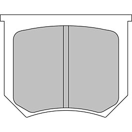 Image of Ferodo - Brake pad set - FRP5002W - DS1.11