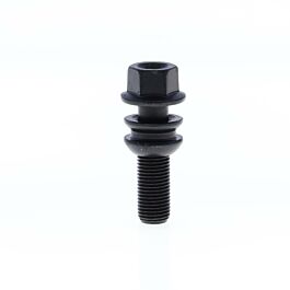 Image of O-BS13B - Zwarte Bol conische wielbout M14x1.50x37 SW19-PORSCHE OE
