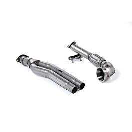Image of Milltek - SSXAU593 - Primary Catalyst Bypass Pipe and Turbo Elbow