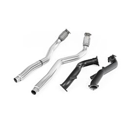 Image of Milltek - SSXAU634 - Large-bore Downpipes and Cat Bypass Pipes
